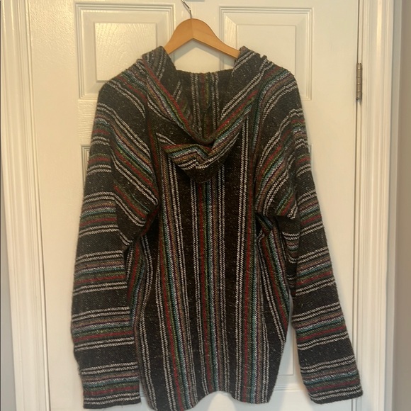 Striped Multicolor Hooded Sweater - Picture 3 of 5